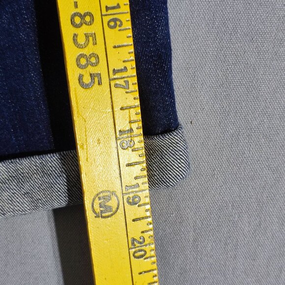 Mavy Jeans shorts women's size 31 ink blue colour Karly mid rise ripped denim - Picture 11 of 14